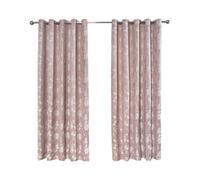 Emma Barclay Butterfly Meadow Lined Eyelet Curtains, Blush Pink - 66 X 72 Inch Pair