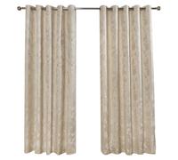 Emma Barclay Butterfly Meadow Lined Eyelet Curtains, Cream - 90 Wide X 90 Drop Inch Pair