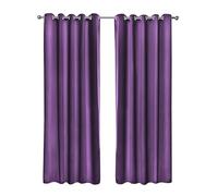 Emma Barclay Cali Eyelet - Woven Thermal Blackout Eyelet Curtains in Amethyst - Width 46 x Drop 54" (116 x 137cm)