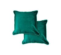 Emma Barclay Chelsea - Soft Touch Velvet Luxury Cushion Cover in Green - 17x17 (43x43cm)