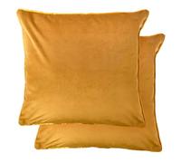 Emma Barclay Chelsea - Soft Touch Velvet Luxury Cushion Cover in Ochre - 17x17 (43x43cm)