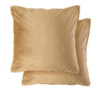 Emma Barclay Chelsea - Soft Touch Velvet Luxury Cushion Cover in Taupe - 17x17 (43x43cm)