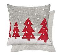 Emma Barclay Chenille Christmas - Cushion Cover 'Tree' - 17x17 (43x43cm)