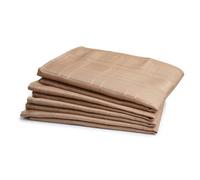 Emma Barclay Chequers Jacquard Napkins, Coffee Brown - 43 X 43 Cm (Pack Of 4)