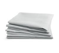 Emma Barclay Chequers Jacquard Napkins, Silver - 43 X 43 Cm (Pack Of 4)