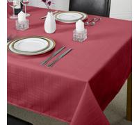 Emma Barclay Chequers Jacquard Round Tablecloth, Wine - 160 Cm Round