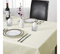 Emma Barclay Chequers - Jacquard Table Cloth in Cream - 70x108 (178x274cm)