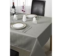 Emma Barclay Chequers - Jacquard Table Cloth in Silver - 50x70 (127x178cm)