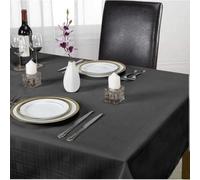 Emma Barclay Chequers Tablecloth, Black, 52 X 70 Inch