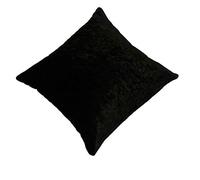Emma Barclay Crushed Velvet Luxury Cushion Cover in Black - 17x17 (43x43cm)