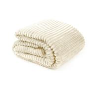 Emma Barclay Dakota Cream Blanket/Throw - Cream - 140x180cm