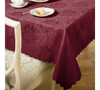 Emma Barclay Damask Rose Tablecloth, Wine, 50 x 70 Inch