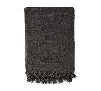 Emma Barclay Darcy Tassel Blanket/throw For Sofa Chair Bed Charcoal 150X200Cm