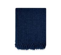 Emma Barclay Darcy Tassel Blanket/throw For Sofa Chair Bed Navy 150X200Cm