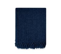 Emma Barclay Darcy Tassel Navy Blanket/Throw - Navy - 150x200cm