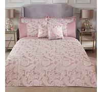 Emma Barclay Duchess - Embellished Jacquard Duvet Set in Blush Pink - Double