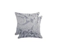 Emma Barclay Duchess Jacquard Design Filled Cushion, Silver - 43 X 43 Cm