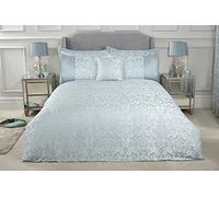 Emma Barclay Eden - Embellished Jacquard Duvet Set in Duck Egg - Single