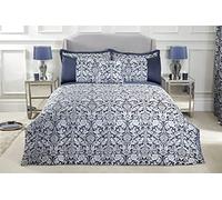 Emma Barclay Eden - Embellished Jacquard Duvet Set in Navy - Super King