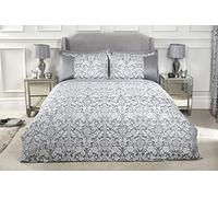 Emma Barclay Eden - Embellished Jacquard Duvet Set in Silver - Double