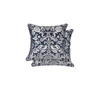 Emma Barclay Eden Filled Cushion, Navy - 43 X 43 Cm