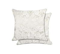 Emma Barclay Eden - Jacquard Cushion Cover in Cream - 17x17 (43x43cm)