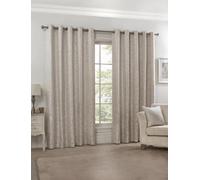 Emma Barclay Eden Lined Eyelet Curtains, Cream - 46 X 72 Inch Pair