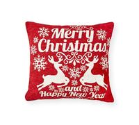 Emma Barclay Filled Christmas Cushion Covers 45x45 Set of 2 Chenille Christmas Scatter Pillow Xmas Cushions Throw Pillow Covers Decorative Pillowcase for Christmas Home Decoration
