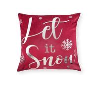 Emma Barclay Filled Christmas Cushion Covers 45x45 Set of 4 Scatter Pillow Xmas Cushions Throw Pillow Covers Decorative Pillowcase for Christmas Home Decoration