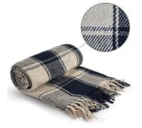 Emma Barclay Frisco 100% Recycled Cotton Throw, Navy - 178 X 254 Cm
