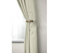 Emma Barclay, Full Stop - Pair of Holdaback Tiebacks with End Finials in Antique Brass - 20cm