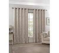 Emma Barclay - Fully Lined Curtains for Bedroom Living Room Jacquard Eyelet Two panel Floral Curtains Blossom Collection (90” x 72” Inch)(Colour)