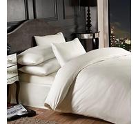 Emma Barclay Grosvenor - 1000 Thread Count Pin Stripe Duvet Set in Cream - Super King Bed