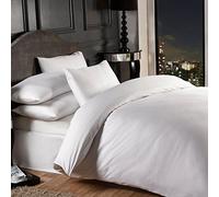 Emma Barclay Grosvenor - 1000 Thread Count Pin Stripe Duvet Set in White - Double Bed