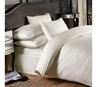 Emma Barclay Grosvenor - 1000 Thread Count Pin Stripe Fitted Sheet in Cream - Super King Bed