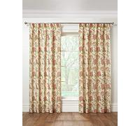 Emma Barclay Harmony - Floral Pencil Pleat Curtains in Cream - Width 66 x Drop 72" (168 x 183cm)