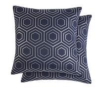 Emma Barclay Hartford - Cushion Cover in Navy - 17x17 (43x43cm)