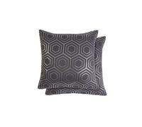 Emma Barclay Hartford Filled Cushion, Charcoal - 43 X 43 Cm