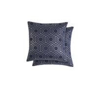 Emma Barclay Hartford Filled Cushion, Navy - 43 X 43 Cm