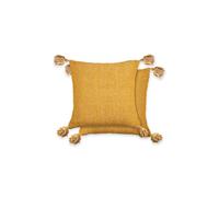 Emma Barclay Herringbone Filled Cushion, Ochre - 43 X 43 Cm