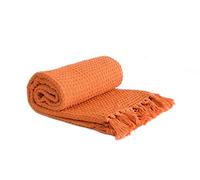 Emma Barclay Honeycomb Throw 50 x 60 Burnt Orange, 100% Cotton, 50x60 (127x152cm),HONE5060BTO