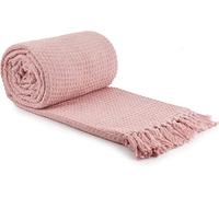 Throw Blanket for Sofas Bed Runner Honeycomb Waffle Soft Cotton Honeycomb