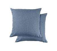 Emma Barclay Jardin - Waterproof Indoor/Outdoor Cushion Cover For Chairs or Sofas - 17x17 (43x43cm) (Blue)
