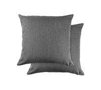 Emma Barclay Jardin - Waterproof Indoor/Outdoor Cushion Cover For Chairs or Sofas - 17x17 (43x43cm) (Charcoal)