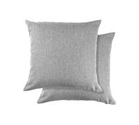 Emma Barclay Jardin - Waterproof Indoor/Outdoor Cushion Cover For Chairs or Sofas - 17x17 (43x43cm) (Silver)