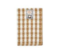 Emma Barclay Jumbo Heavy Weight Check Kitchen Tea Towel with Heart Detail (Beige)
