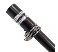 Emma Barclay Kimberley Pole Extendable Curtain Pole in Black - 120-210cm