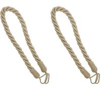 Emma Barclay Knightsbridge Tieback in Natural - 60cm total length (Pack of 2)