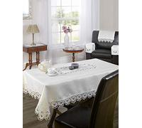 Emma Barclay Lucinda Embroidered Chair Back in Cream - 40x58cm