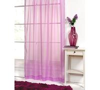 Emma Barclay Lucy - Slot Top Voile Panel in Lilac - 57x54 (145x137cm)